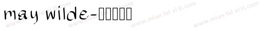 may wilde字体转换